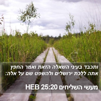 מעשי השליחים 25:20 HEB Bible Verse Image