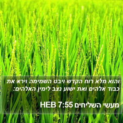מעשי השליחים 7:55 HEB Bible Verse Image