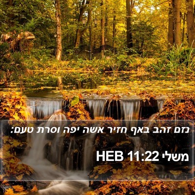 משלי 11:22 HEB Bible Verse Image