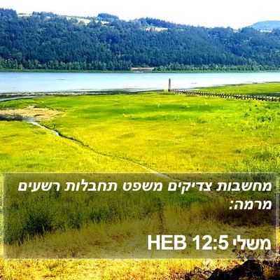 משלי 12:5 HEB Bible Verse Image