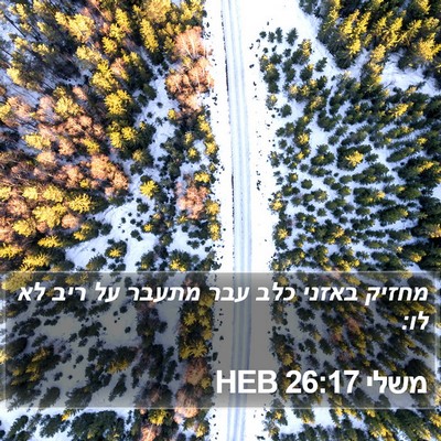 משלי 26:17 HEB Bible Verse Image