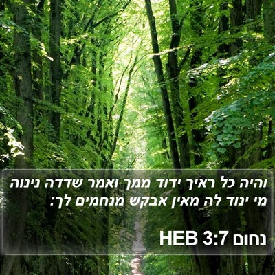 נחום 3:7 HEB Bible Verse Image