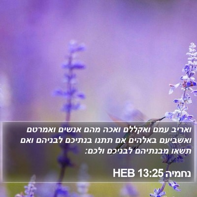 נחמיה 13:25 HEB Bible Verse Image