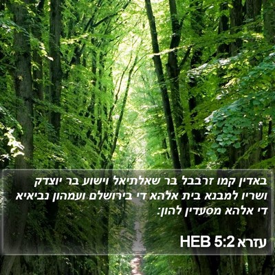 עזרא 5:2 HEB Bible Verse Image
