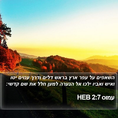עמוס 2:7 HEB Bible Verse Image