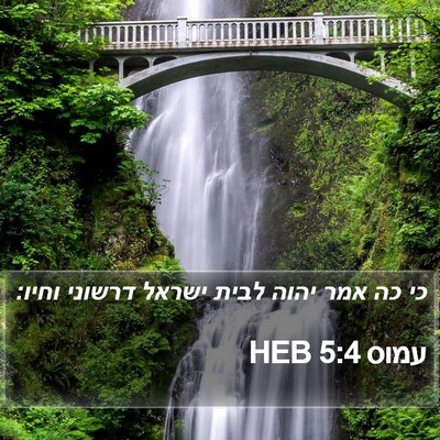 עמוס 5:4 HEB Bible Verse Image