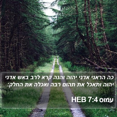 עמוס 7:4 HEB Bible Verse Image