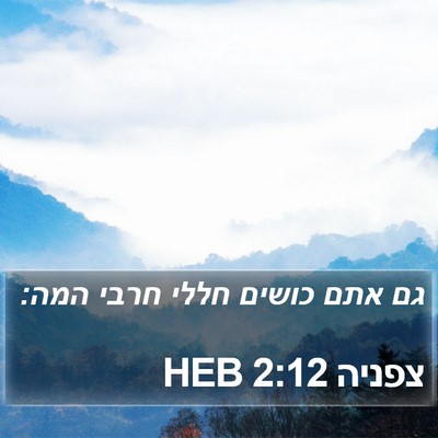 צפניה 2:12 HEB Bible Verse Image