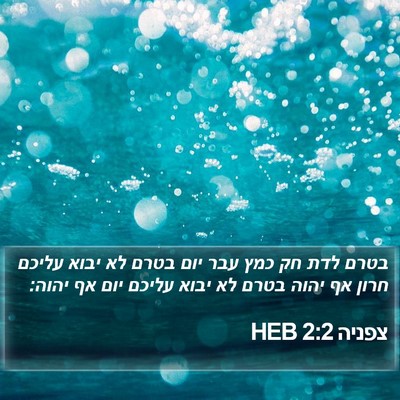 צפניה 2:2 HEB Bible Verse Image