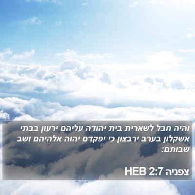צפניה 2:7 HEB Bible Verse Image