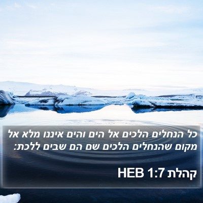 קהלת 1:7 HEB Bible Verse Image