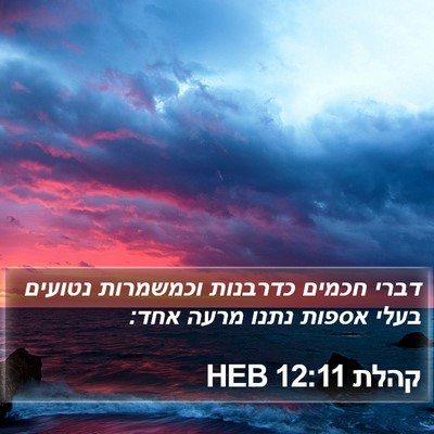 קהלת 12:11 HEB Bible Verse Image