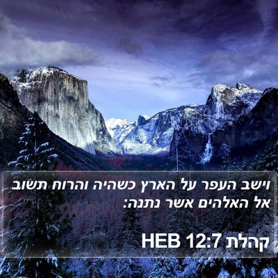 קהלת 12:7 HEB Bible Verse Image