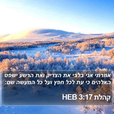 קהלת 3:17 HEB Bible Verse Image