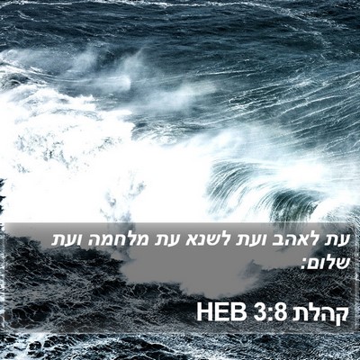 קהלת 3:8 HEB Bible Verse Image