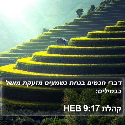 קהלת 9:17 HEB Bible Verse Image