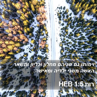 רות 1:5 HEB Bible Verse Image