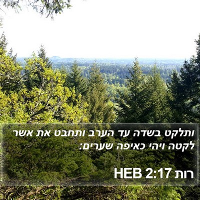רות 2:17 HEB Bible Verse Image
