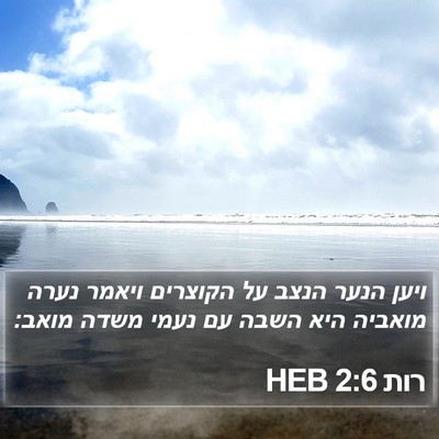 רות 2:6 HEB Bible Verse Image