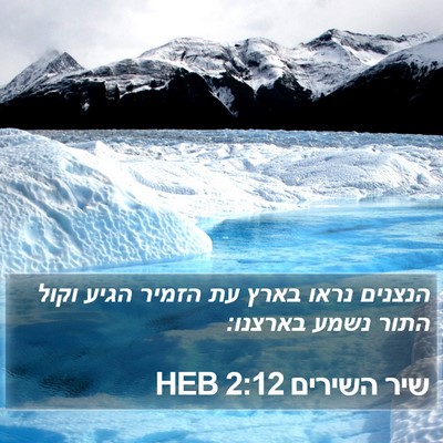 שיר השירים 2:12 HEB Bible Verse Image