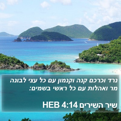 שיר השירים 4:14 HEB Bible Verse Image