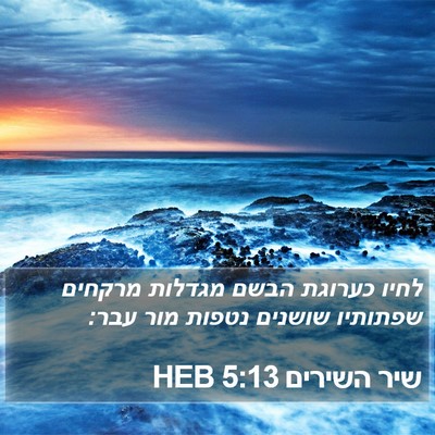 שיר השירים 5:13 HEB Bible Verse Image