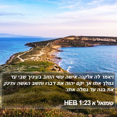 שמואל א 1:23 HEB Bible Verse Image