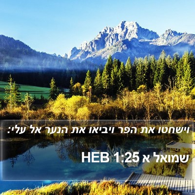 שמואל א 1:25 HEB Bible Verse Image