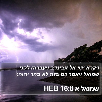 שמואל א 16:8 HEB Bible Verse Image