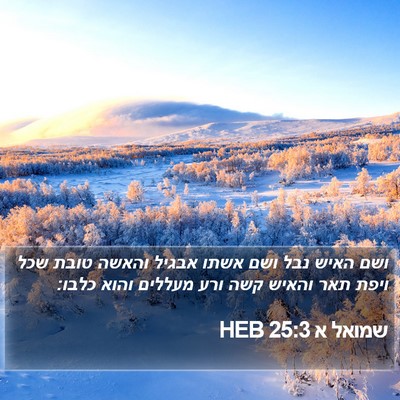 שמואל א 25:3 HEB Bible Verse Image