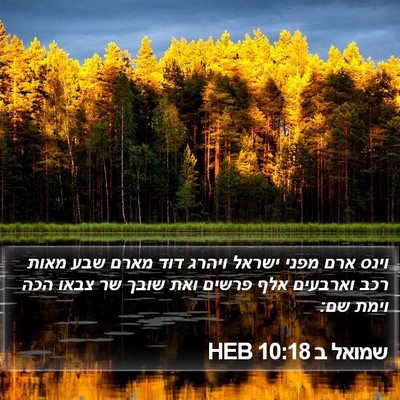 שמואל ב 10:18 HEB Bible Verse Image