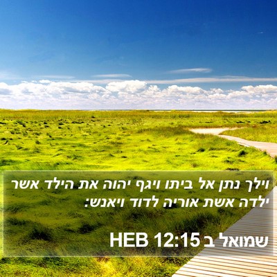 שמואל ב 12:15 HEB Bible Verse Image