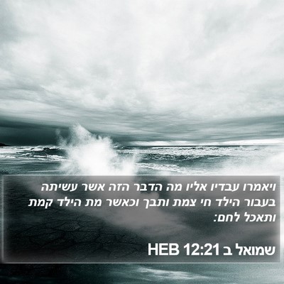 שמואל ב 12:21 HEB Bible Verse Image