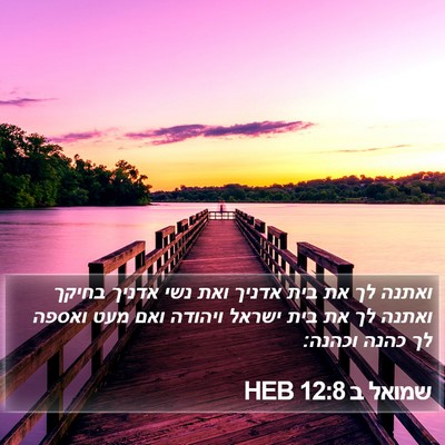 שמואל ב 12:8 HEB Bible Verse Image