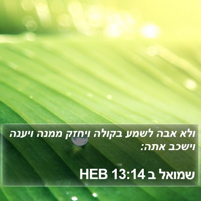שמואל ב 13:14 HEB Bible Verse Image