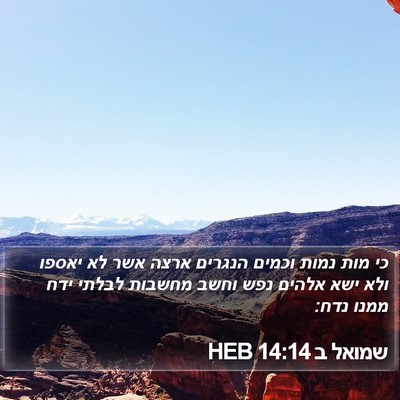 שמואל ב 14:14 HEB Bible Verse Image