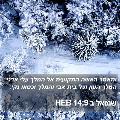 שמואל ב 14:9 HEB Bible Verse Image