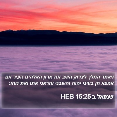 שמואל ב 15:25 HEB Bible Verse Image
