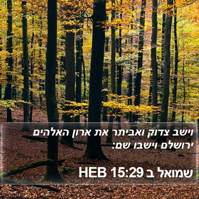 שמואל ב 15:29 HEB Bible Verse Image