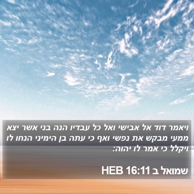 שמואל ב 16:11 HEB Bible Verse Image