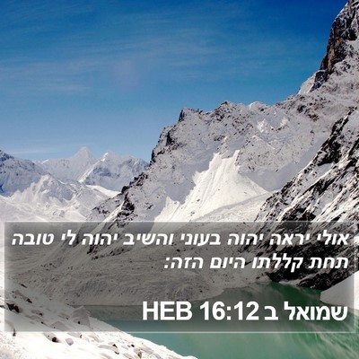 שמואל ב 16:12 HEB Bible Verse Image