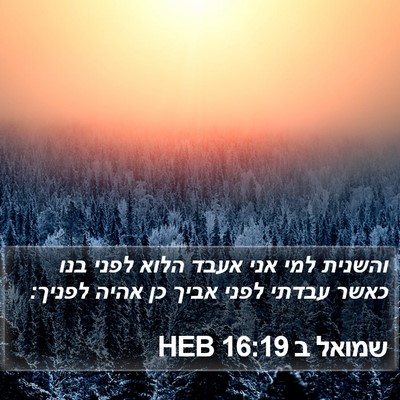 שמואל ב 16:19 HEB Bible Verse Image