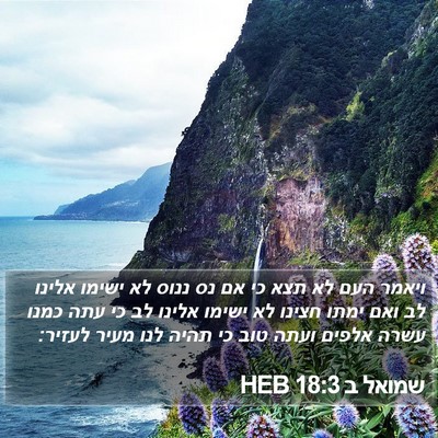 שמואל ב 18:3 HEB Bible Verse Image