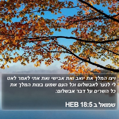 שמואל ב 18:5 HEB Bible Verse Image