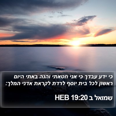 שמואל ב 19:20 HEB Bible Verse Image