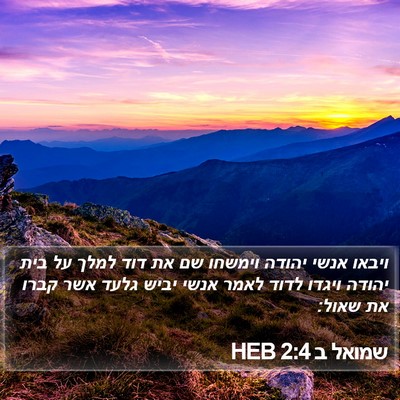שמואל ב 2:4 HEB Bible Verse Image