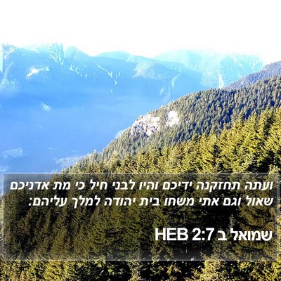 שמואל ב 2:7 HEB Bible Verse Image