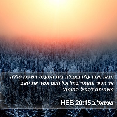 שמואל ב 20:15 HEB Bible Verse Image