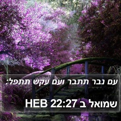 שמואל ב 22:27 HEB Bible Verse Image