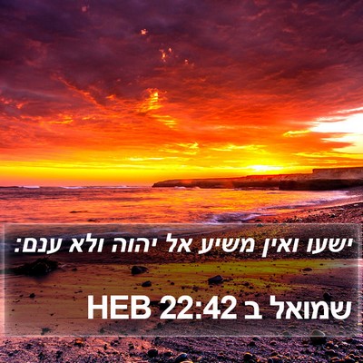 שמואל ב 22:42 HEB Bible Verse Image